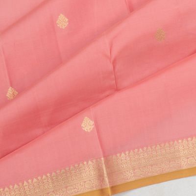 Classic Kanchipuram Silk Butta Pink Saree