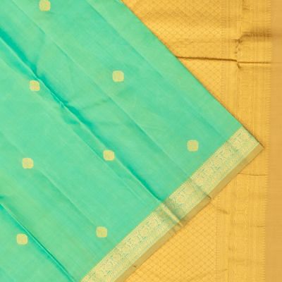 Classic Kanchipuram Silk Tissue Butta Sea Green Saree