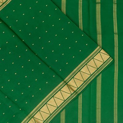 Mysore Silk Half And Half Pink And Green Saree