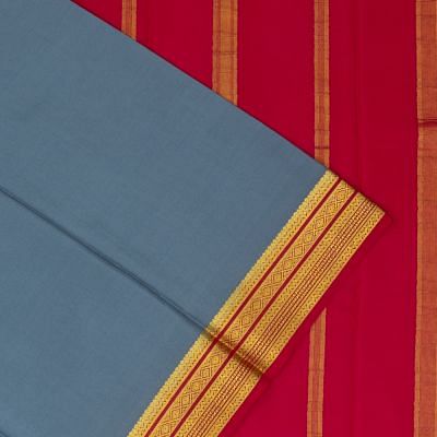 Mysore Silk Plain Grey Saree