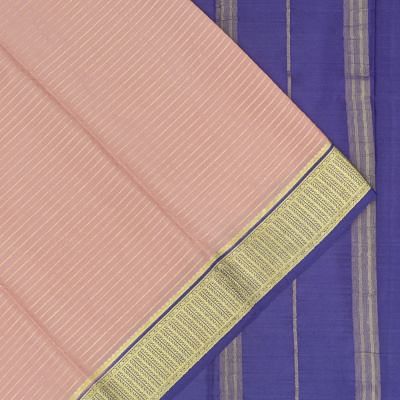 Mysore Silk Horizontal Lines Snuff Saree