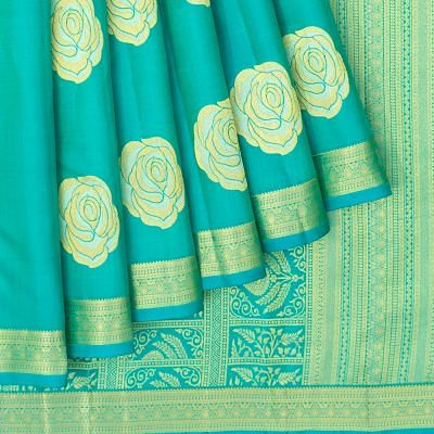 Taranga Kanchi Silk Butta Sky Blue Saree