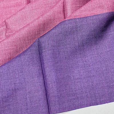 Tussar Plain Purple Saree