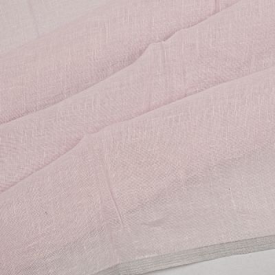 Linen Printed Pink Saree