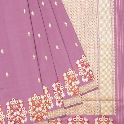 Banarasi Silk Butta Lavender Saree