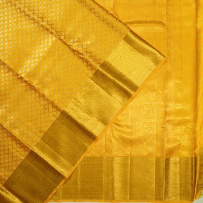 Kanchipuram Silk Brocade Gold Saree