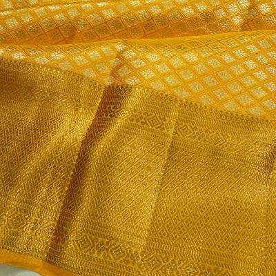 Kanchipuram Silk Brocade Gold Saree