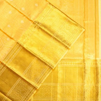 Kanchipuram Silk Tissue Brocade Gold Saree