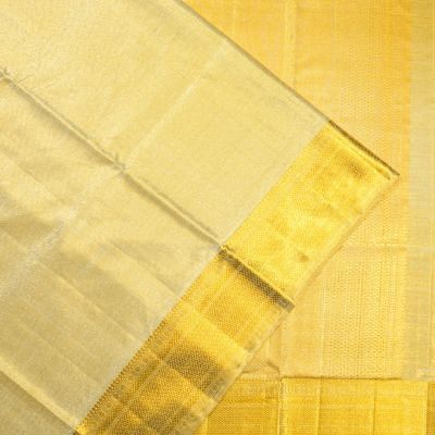 Kanchipuram Silk Tissue Brocade Gold Saree