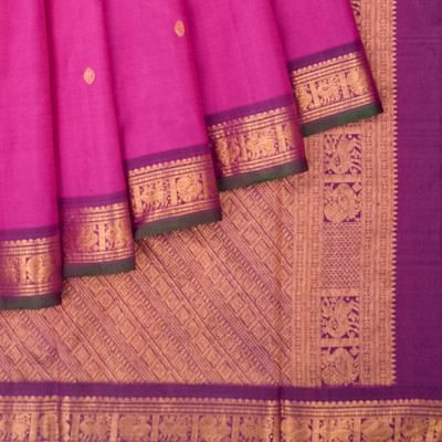 Classic Kanchipuram Silk Butta Purple Saree