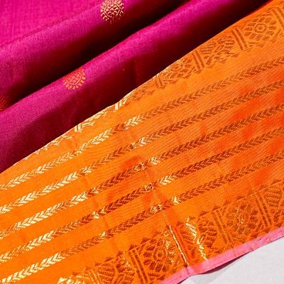 Classic Kanchipuram Silk Butta Purple Saree