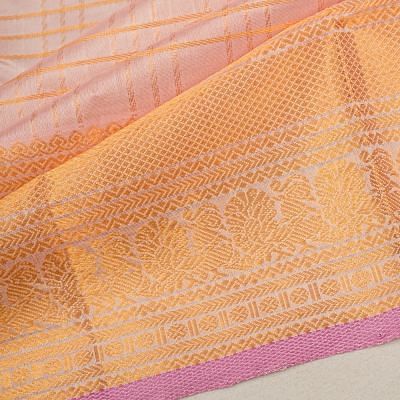 Coimbatore Soft Silk Checks Peach Saree