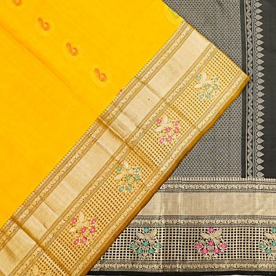 Coimbatore Soft Silk Butta Yellow Saree