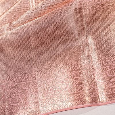 Taranga Kanchi Silk TIssue Brocade Peach Saree