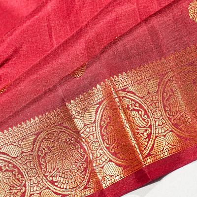 Classic Kanchipuram Silk Butta Maroon Saree