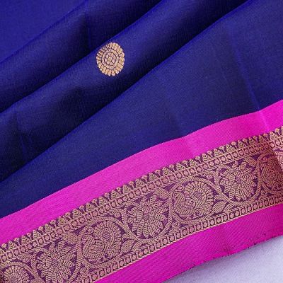 Taranga Kanchi Silk Butta Dark Blue Saree