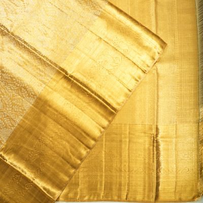 Kanchipuram Silk TIssue Brocade Gold Saree