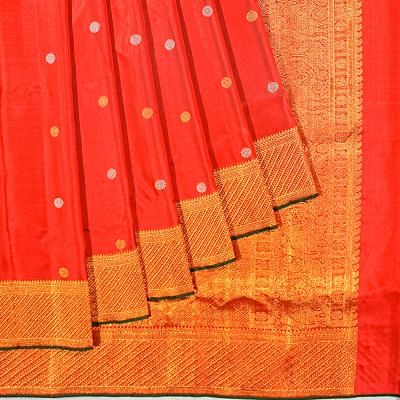 Classic Kanchipuram Silk Butta Red Saree