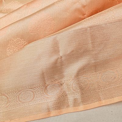 Taranga Kanchi Silk Tissue Butta Peach Saree