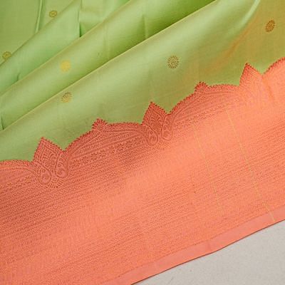 Taranga Kanchi Silk Butta Pastel Green Saree