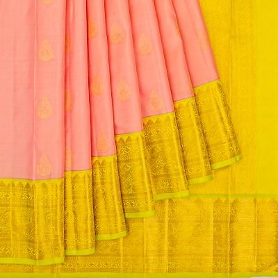 Taranga Kanchi Silk Butta Peach Saree