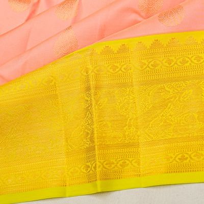 Taranga Kanchi Silk Butta Peach Saree