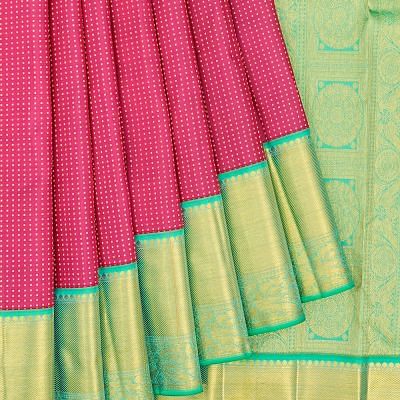 Kanchipuram Silk Brocade Purple Saree