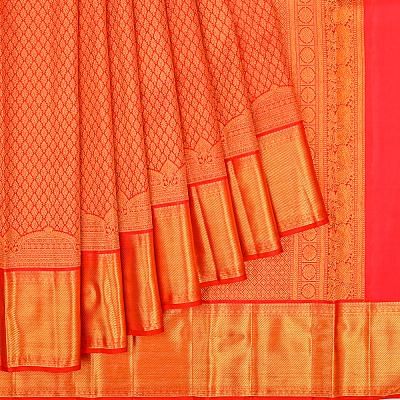 Kanchipuram Silk Brocade Pink Saree