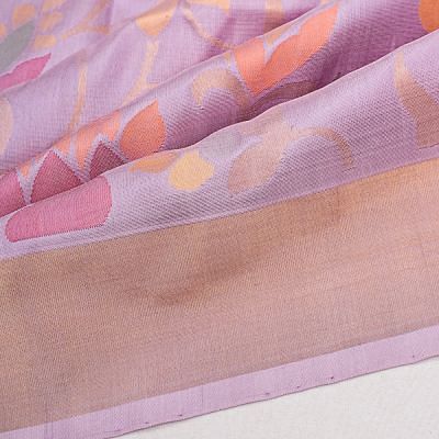 Uppada Silk All Over Jamdani Lavender Saree