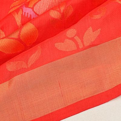 Uppada Silk All Over Jamdani Red Saree