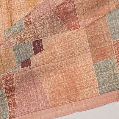 Tussar Geometrical Printed Peach Saree