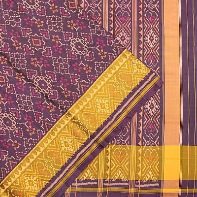 Rajkot Patola Silk Ikat Purple Saree