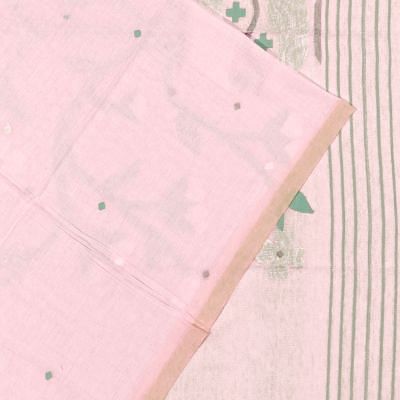 Phulia Cotton Butta Baby Pink Saree