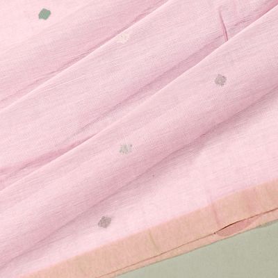 Phulia Cotton Butta Baby Pink Saree