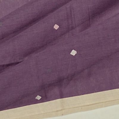 Phulia Cotton Butta Purple Saree