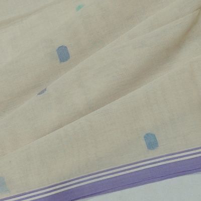 Phulia Cotton Butta White Saree