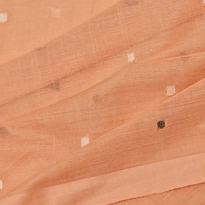 Phulia Cotton Butta Peach Saree