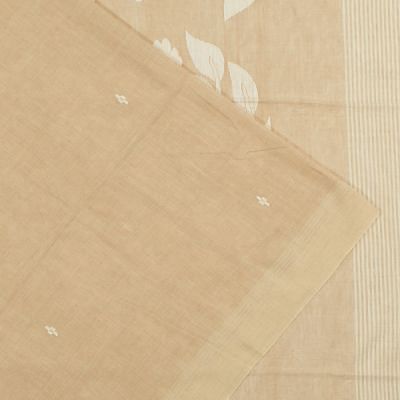 Phulia Cotton Butta Beige Saree