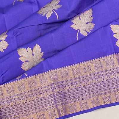 Taranga Kanchi Silk Butta Royal Blue Saree