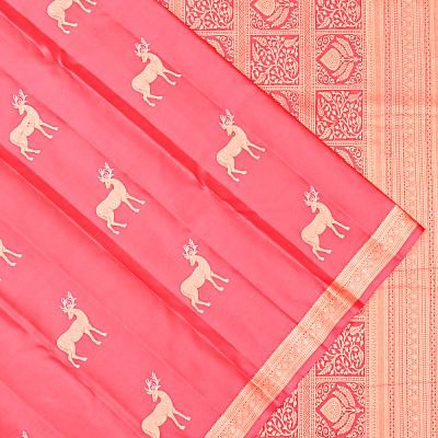 Taranga Kanchi Silk Butta Pink Saree