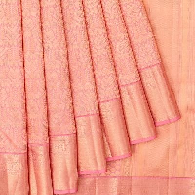 Taranga Kanchi Silk Brocade Baby Pink Saree