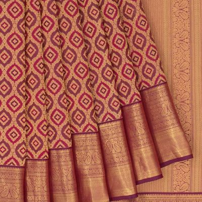 Taranga Kanchi Silk Brocade Purple Saree