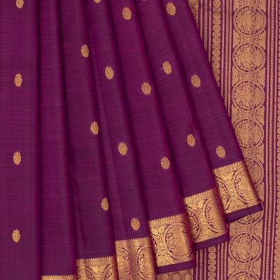 Classic Kanchipuram Silk Butta Purple Saree