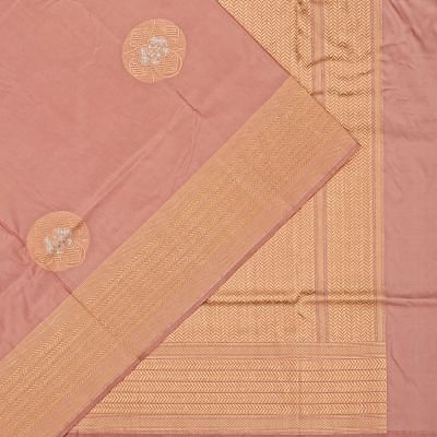 Banarasi Silk Butta Peach Saree