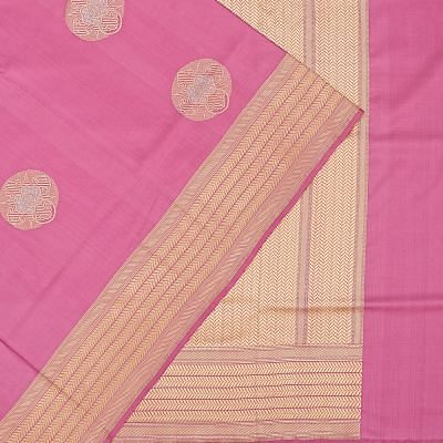 Banarasi Silk Butta Pink Saree