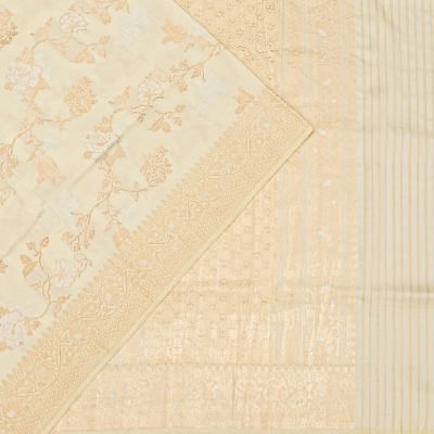 Banarasi Silk Jaal Beige Saree