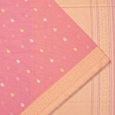 Banarasi Cotton Butta Pink Saree