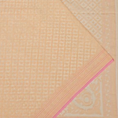 Banarasi Cotton Jamdani Swethambari Cream Saree