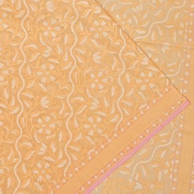 Banarasi Cotton Jamdani Cream Saree