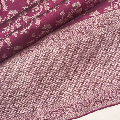 Kanchipuram Silk Jaal Purple Saree